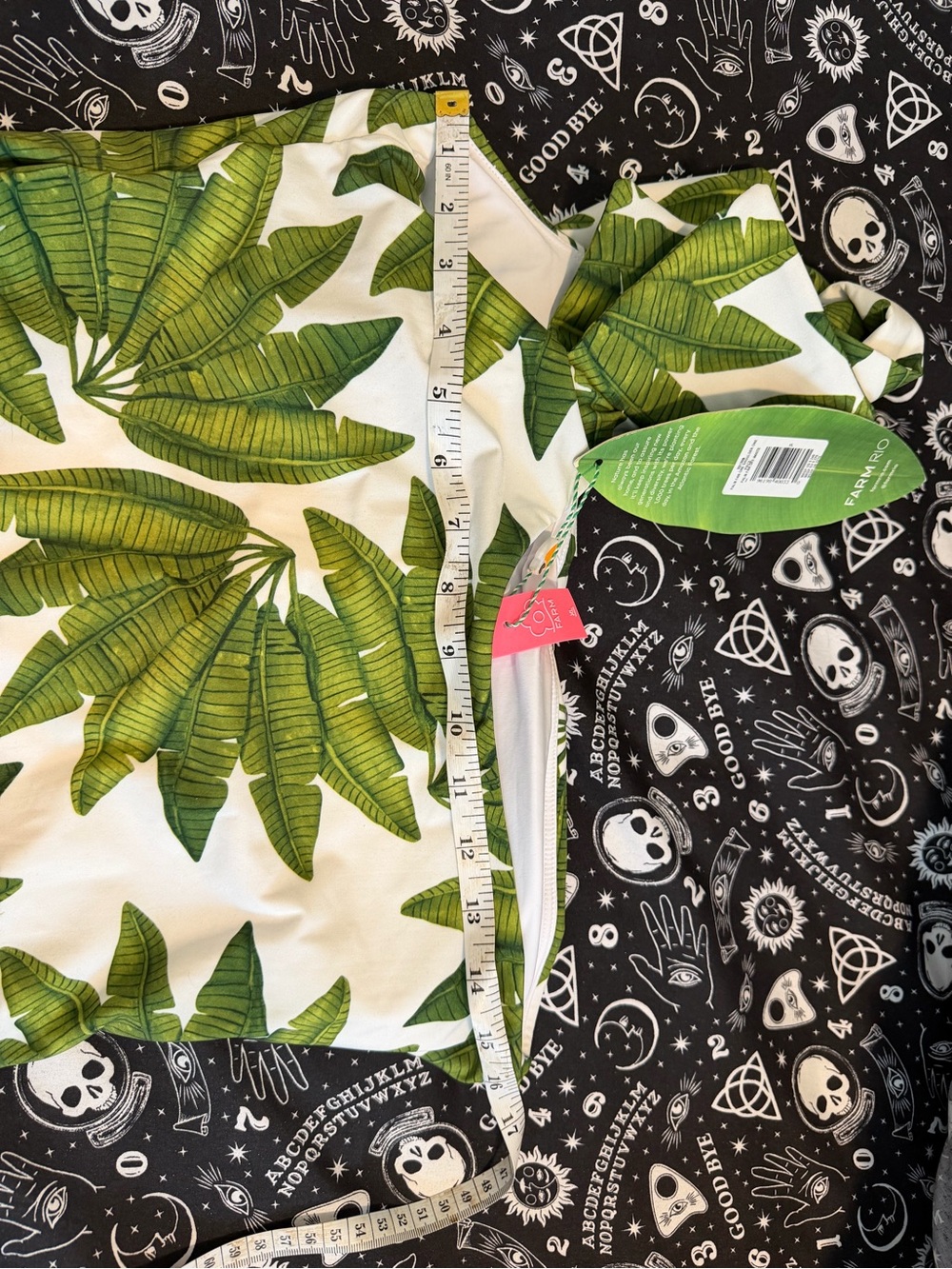 NWT FARM RIO Palm Fan One Shoulder One Piece - Picture 7 of 8